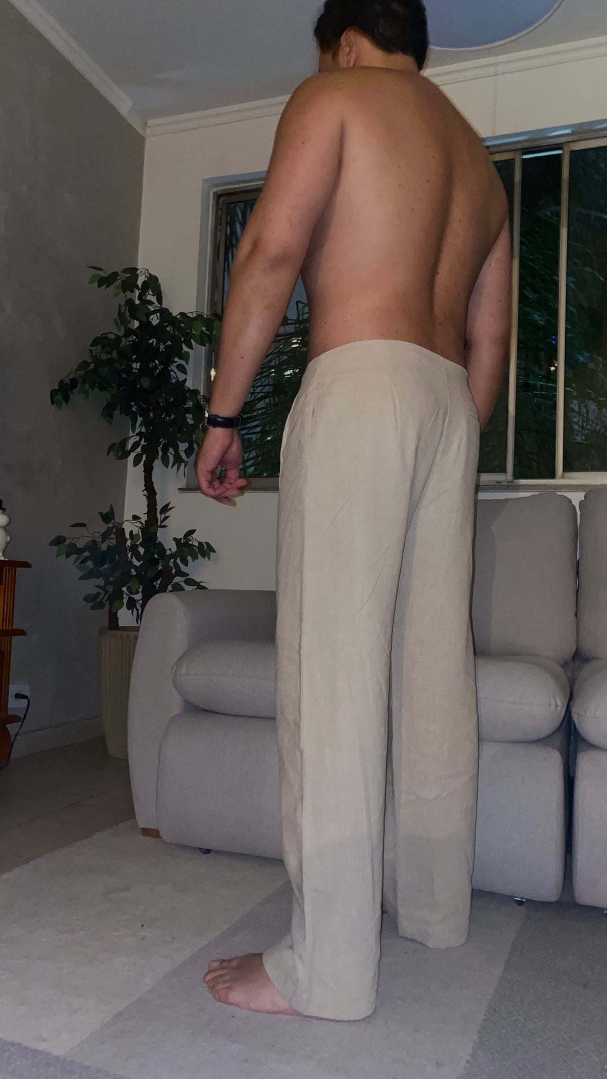 06.calça linho