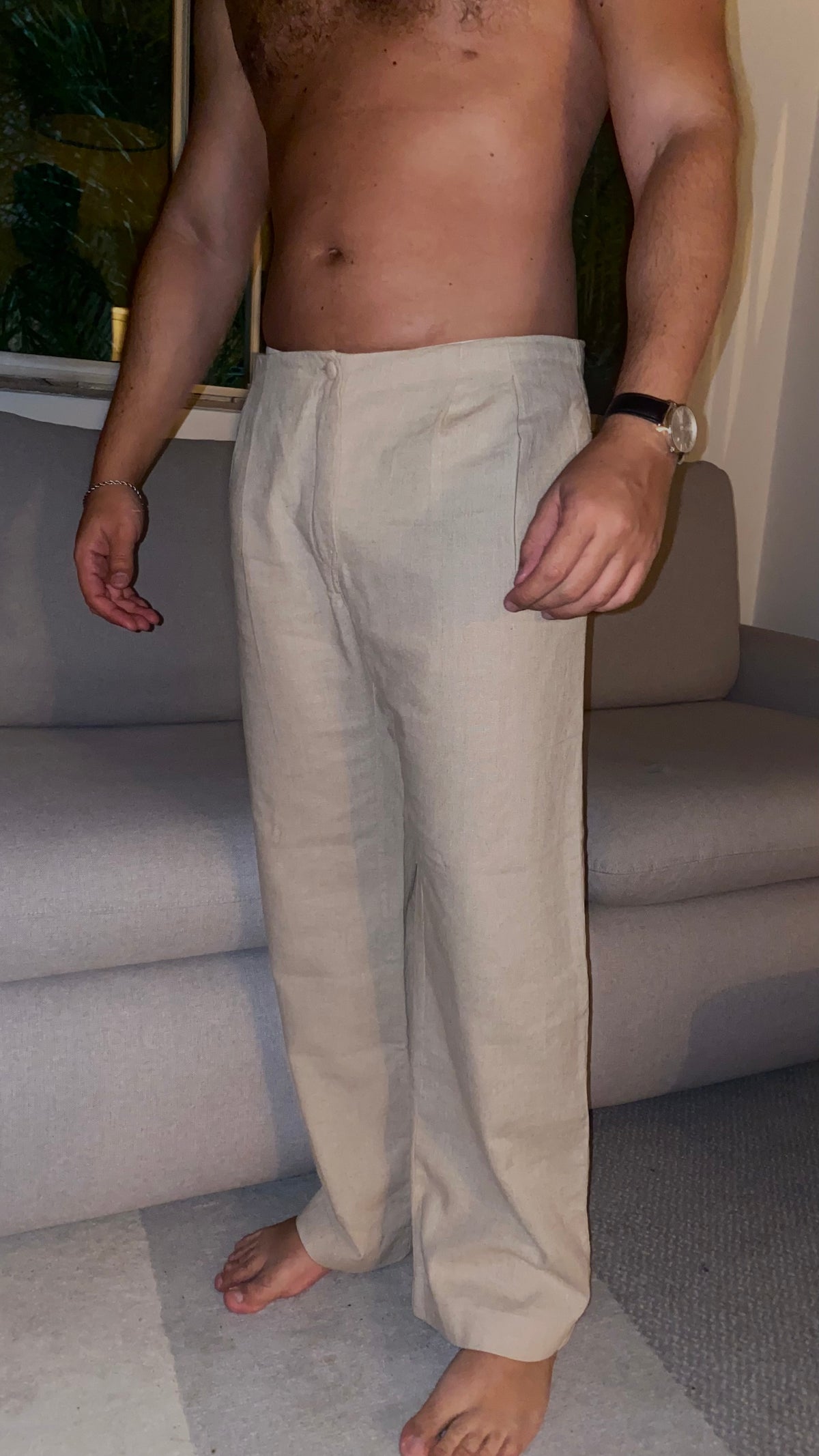 06.calça linho