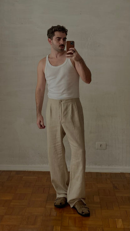 06.calça linho